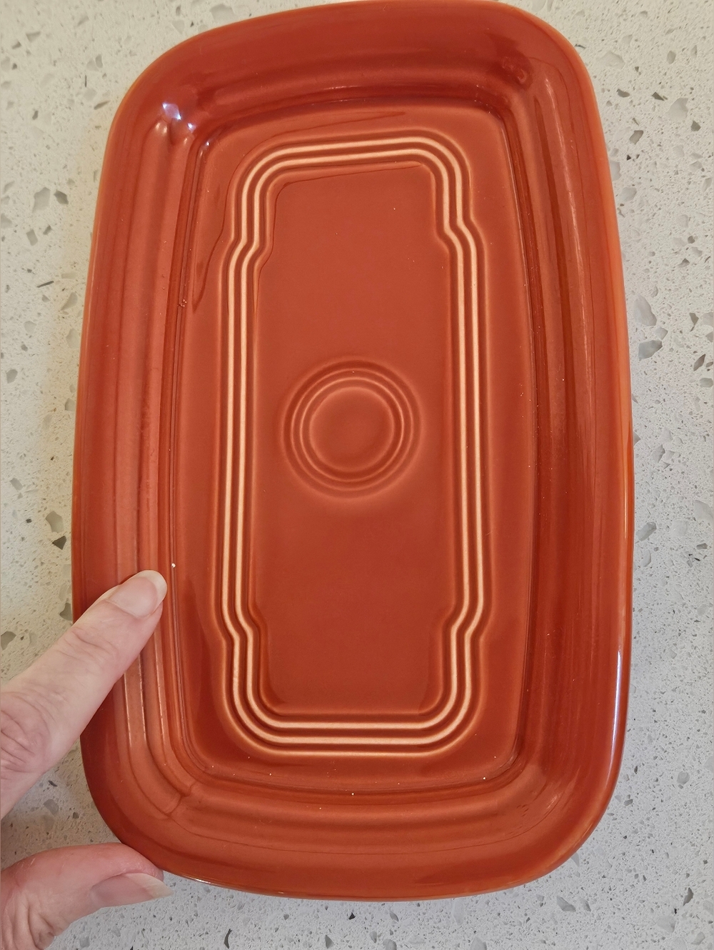 Fiesta Xl Butter Dish Retired Paprika Color - Picture 2 of 8